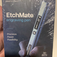 Etchmate Engraving Pen for Metal, Wood, Glass, Plastic, SEALED, ART,  30 Bits1