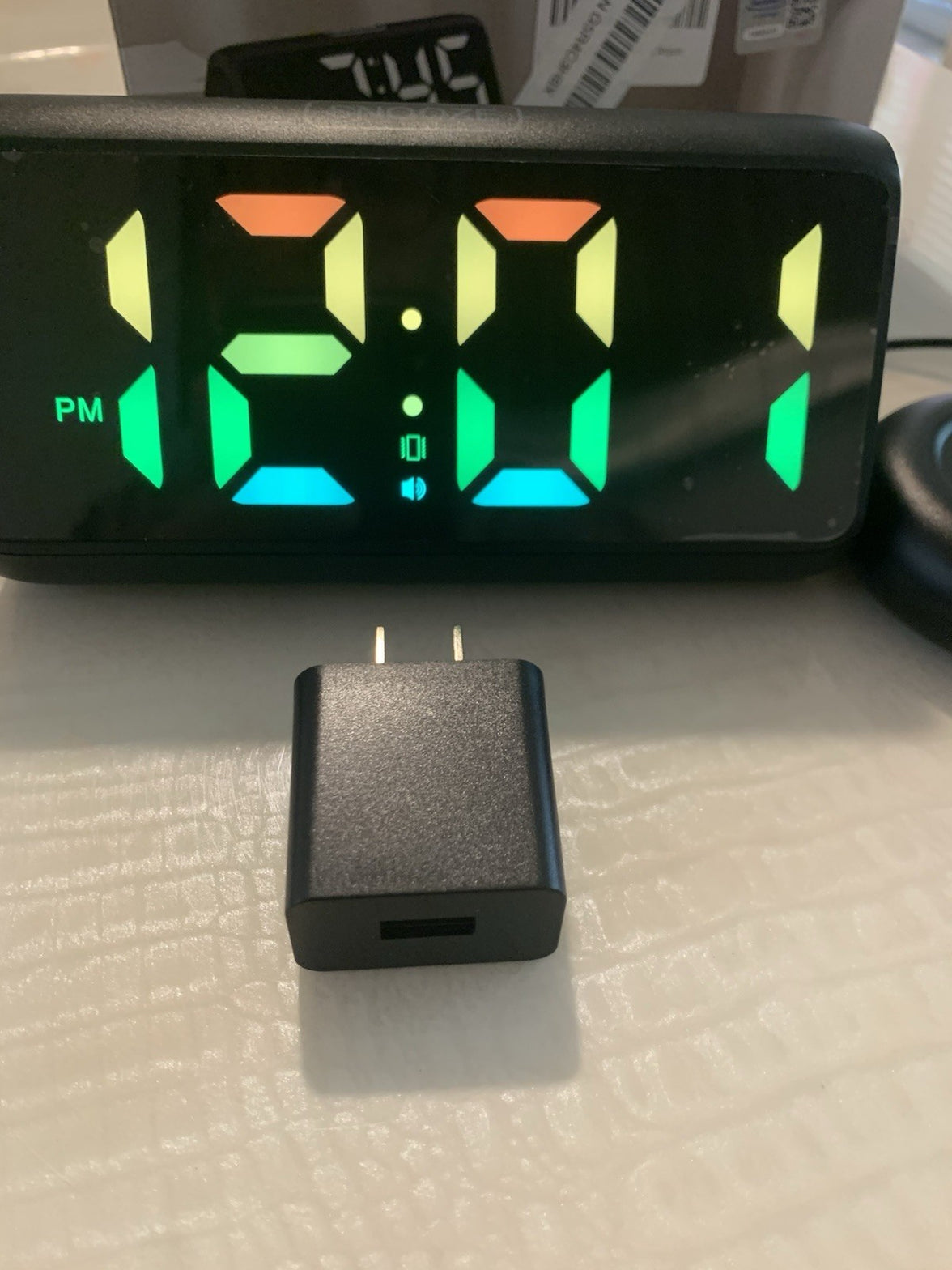Alarm Clock With Vibrating Pad For Under Pillow, Multiple Color Lights Choices8