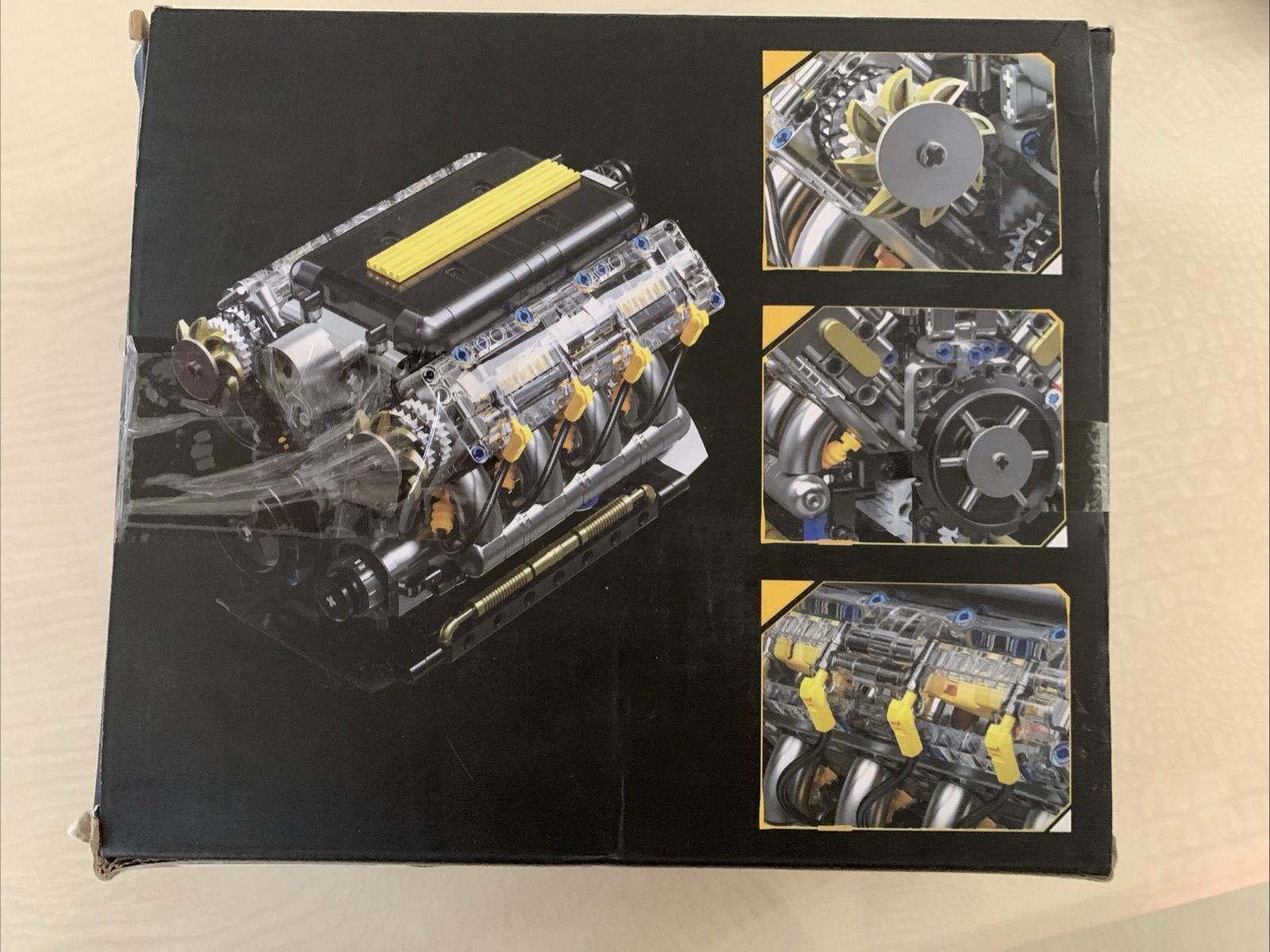 Mechanical V8 Engine Model 905 Pieces Building Blocks Yc5572