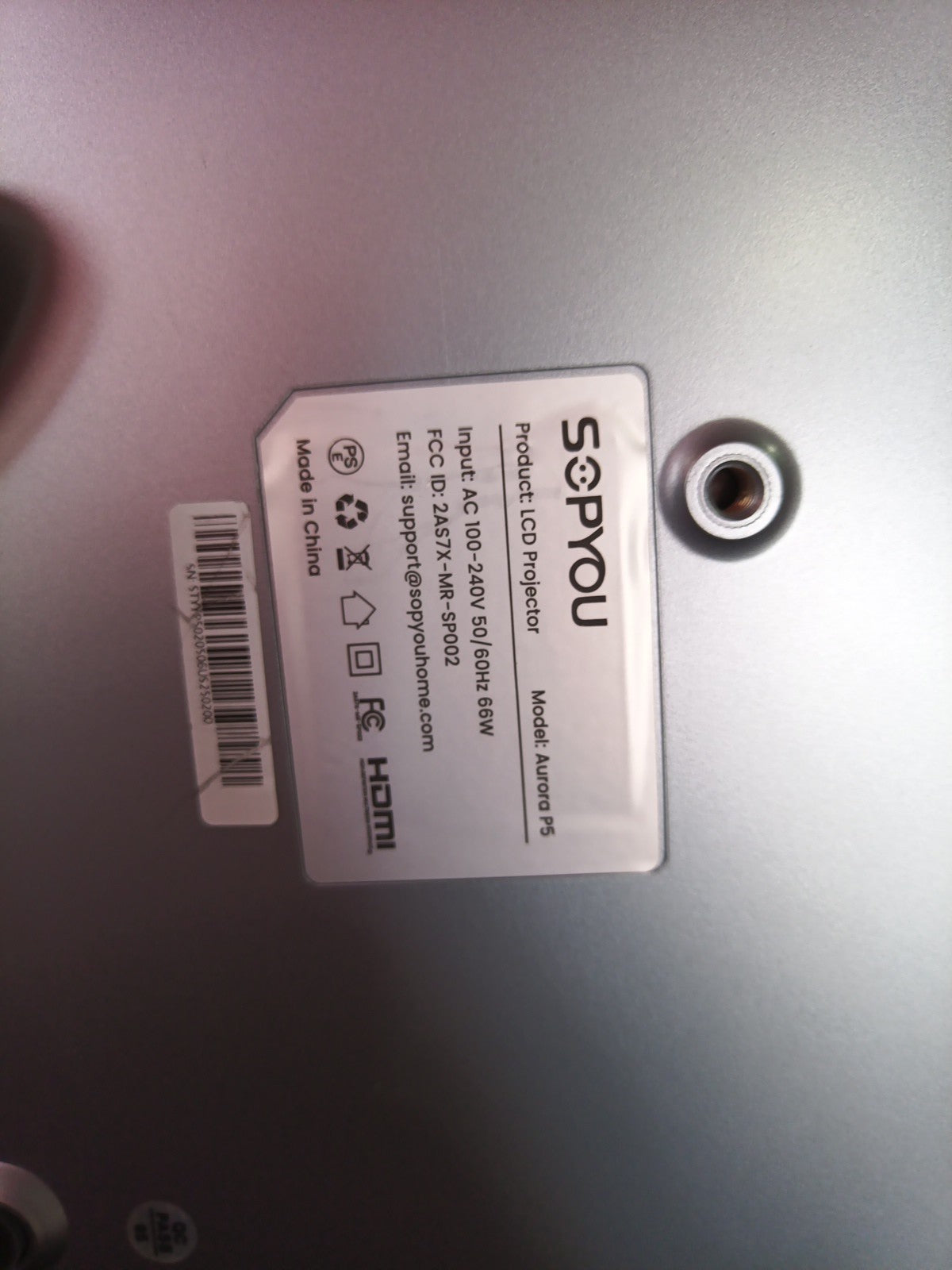Sopyou Aurora P5 Projector 1080P Full HD WiFi Electric Focus4