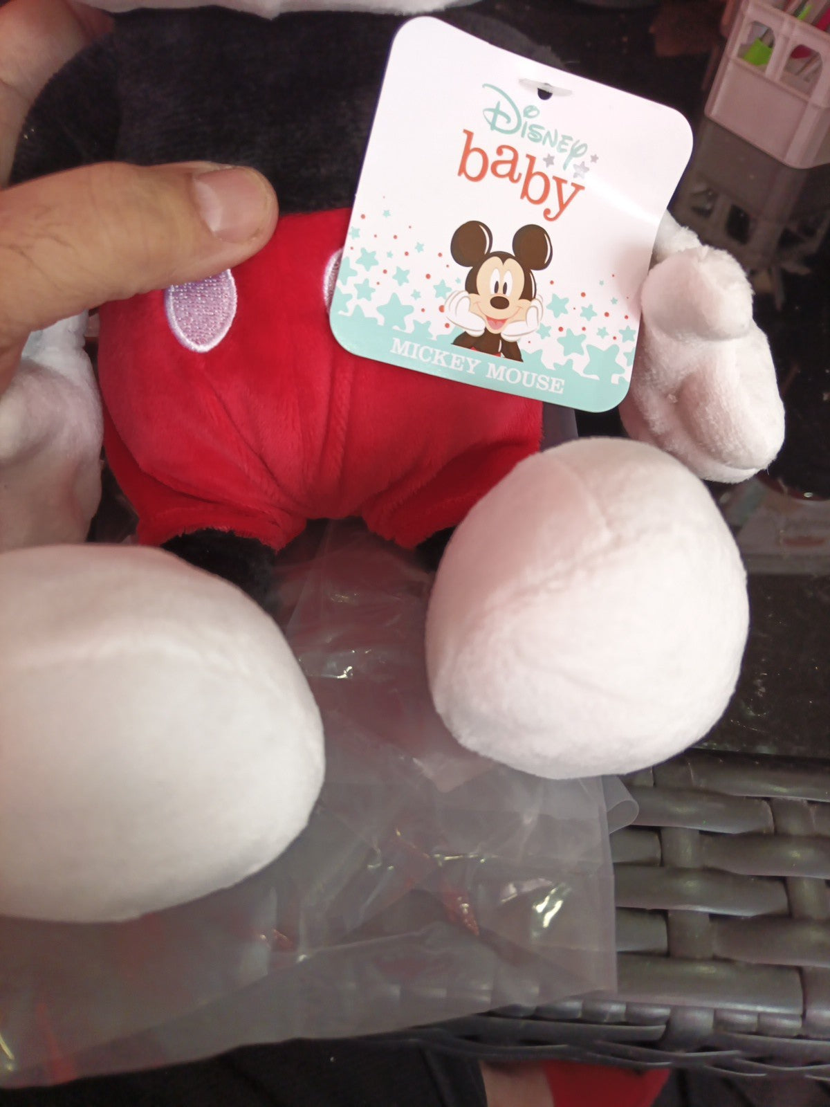 Disney Baby Mickey Mouse Plush Lambs & Ivy 13.5"2