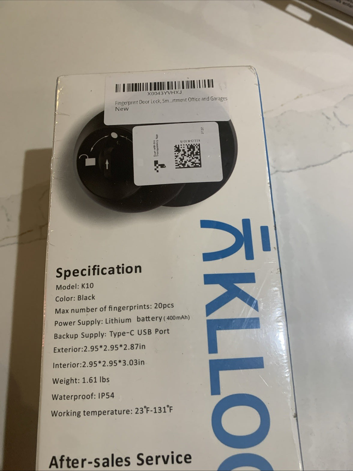 Klloque K10 Smart Door Knob Lock Brand New And Sealed 6