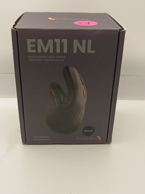 ProtoArc Ergonomic Computer Mouse, EM11 NL Bluetooth Rechargeable Wireless