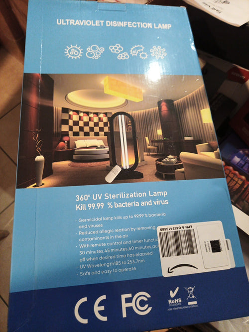 360° UV Sterilization Lamp Kill 99.99% bacteria and virus0
