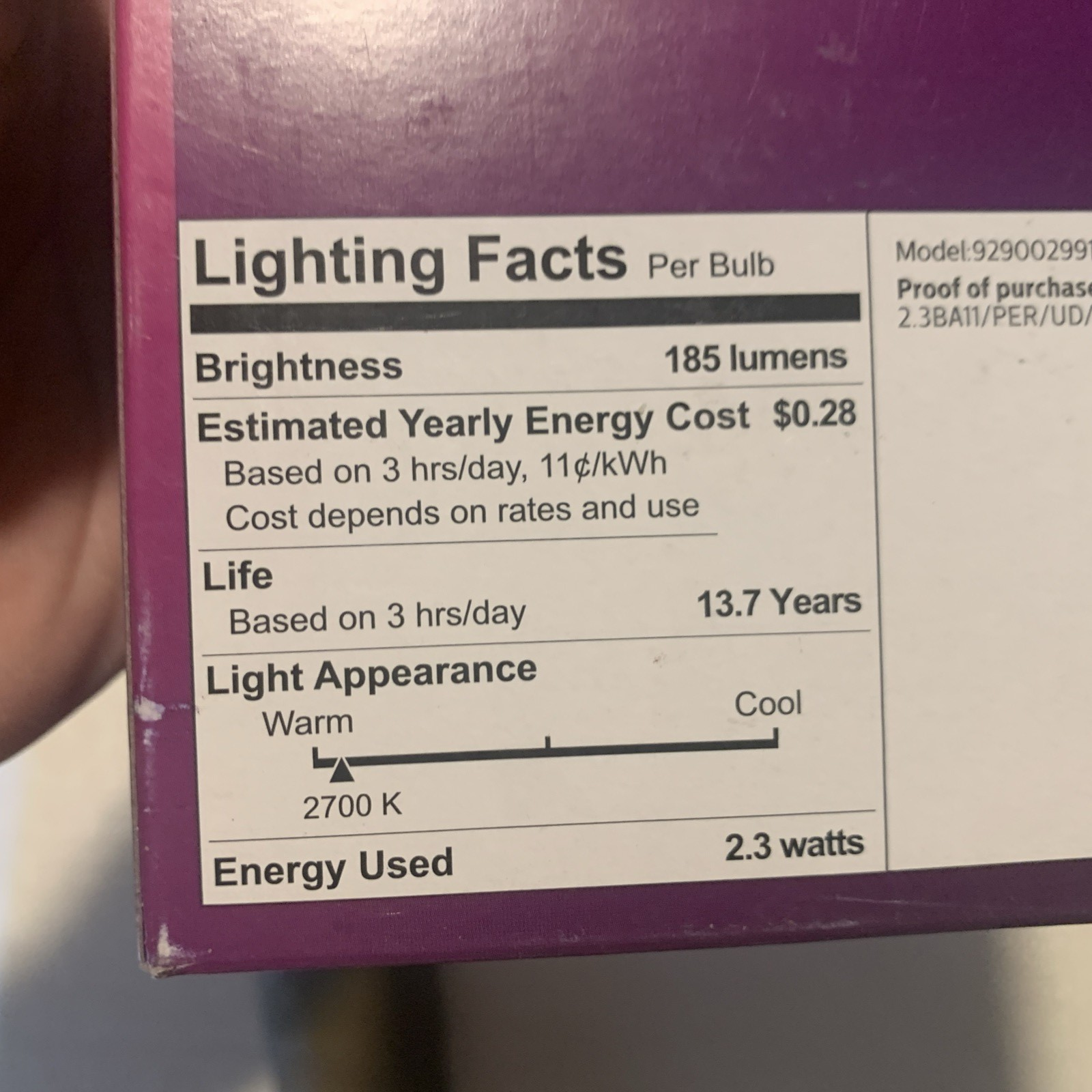 E12 Base LED 2 Boxes Total 6 Bulbs, 25W equivalent Soft White Light set6
