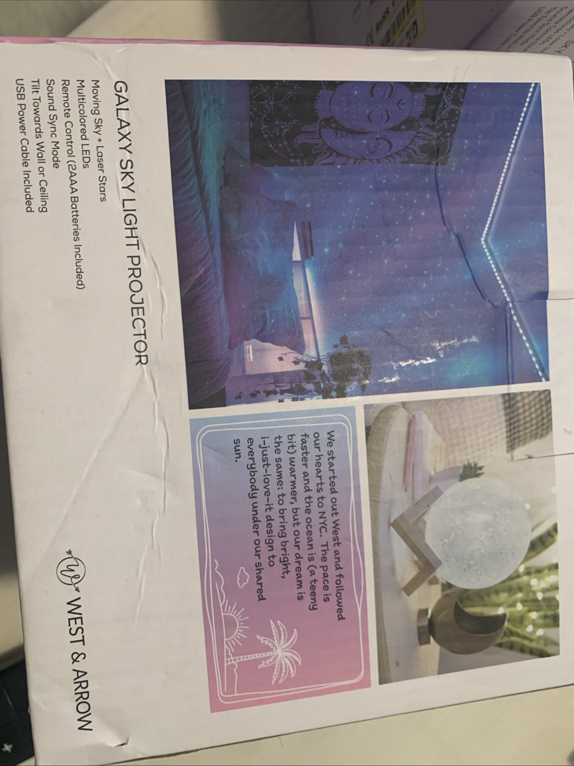 ☀️ West & Arrow LED Night Sky Galaxy Projector Laser Star Lights with Remote2