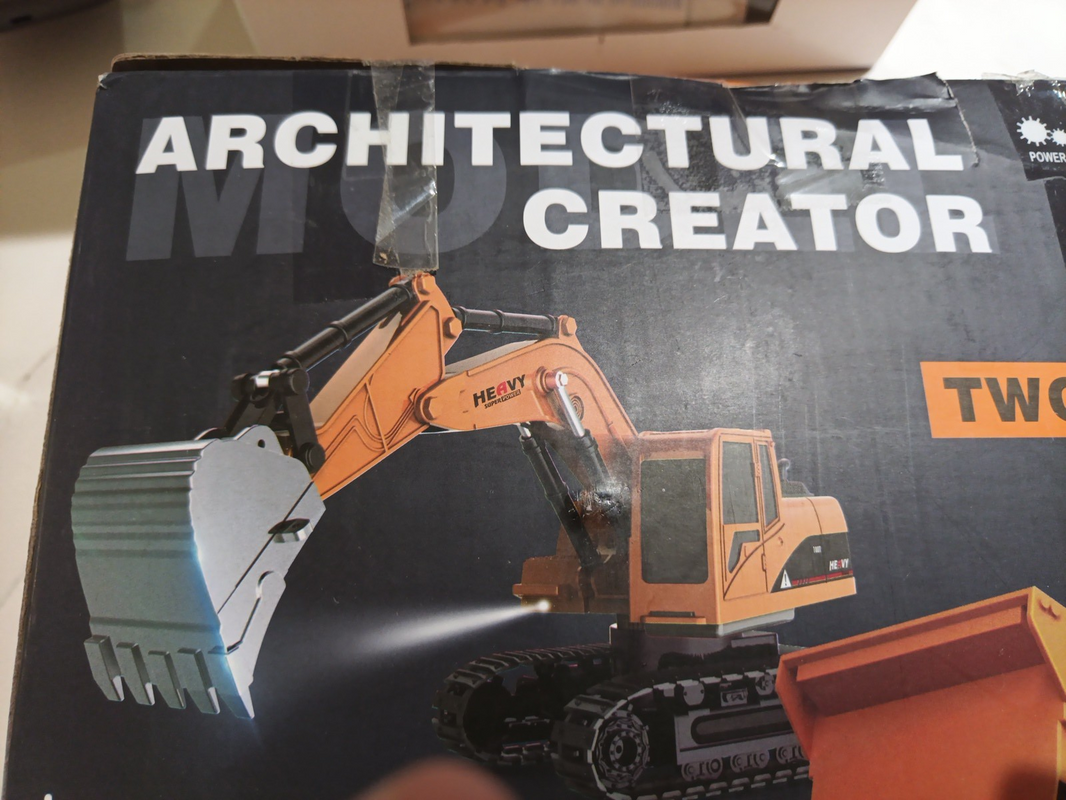 Model Engineering 2 IN 1 Architectural Creator RC Dump Truck & Excavator NEW1