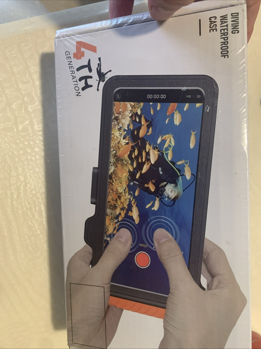 NEW 4th Gen Diving Waterproof Case Professional, Blue Aqua Underwater Phone Case0