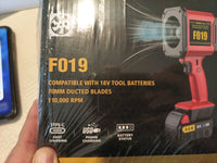 Turbo Fan, Violent Fan F019 Handheld Blower Utility 18V Battery Axial 70mm 1