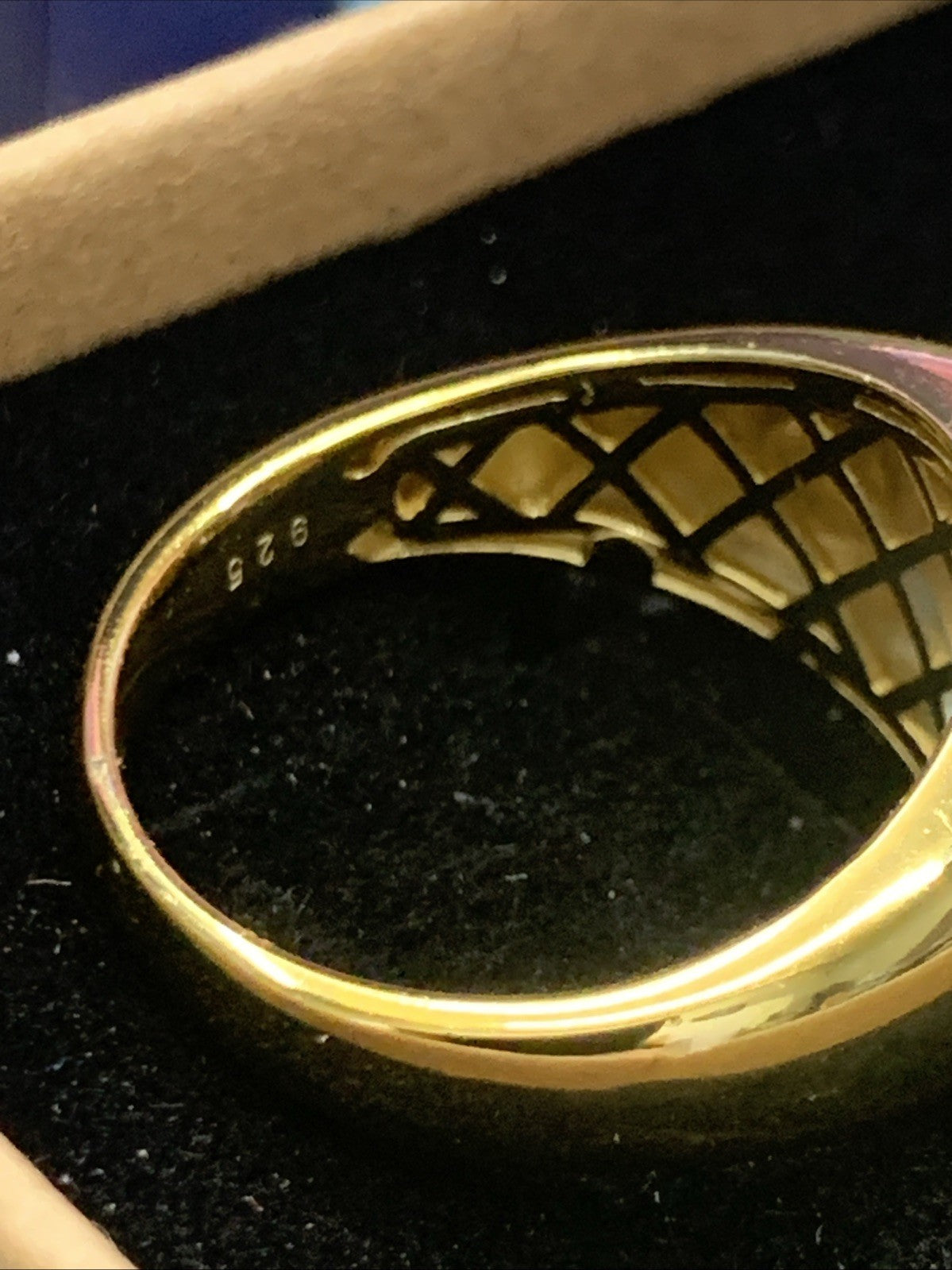 Men’s Ring Size 11, London Blue Topaz, 925 Sterling Silver, Layered In 14k Gold8