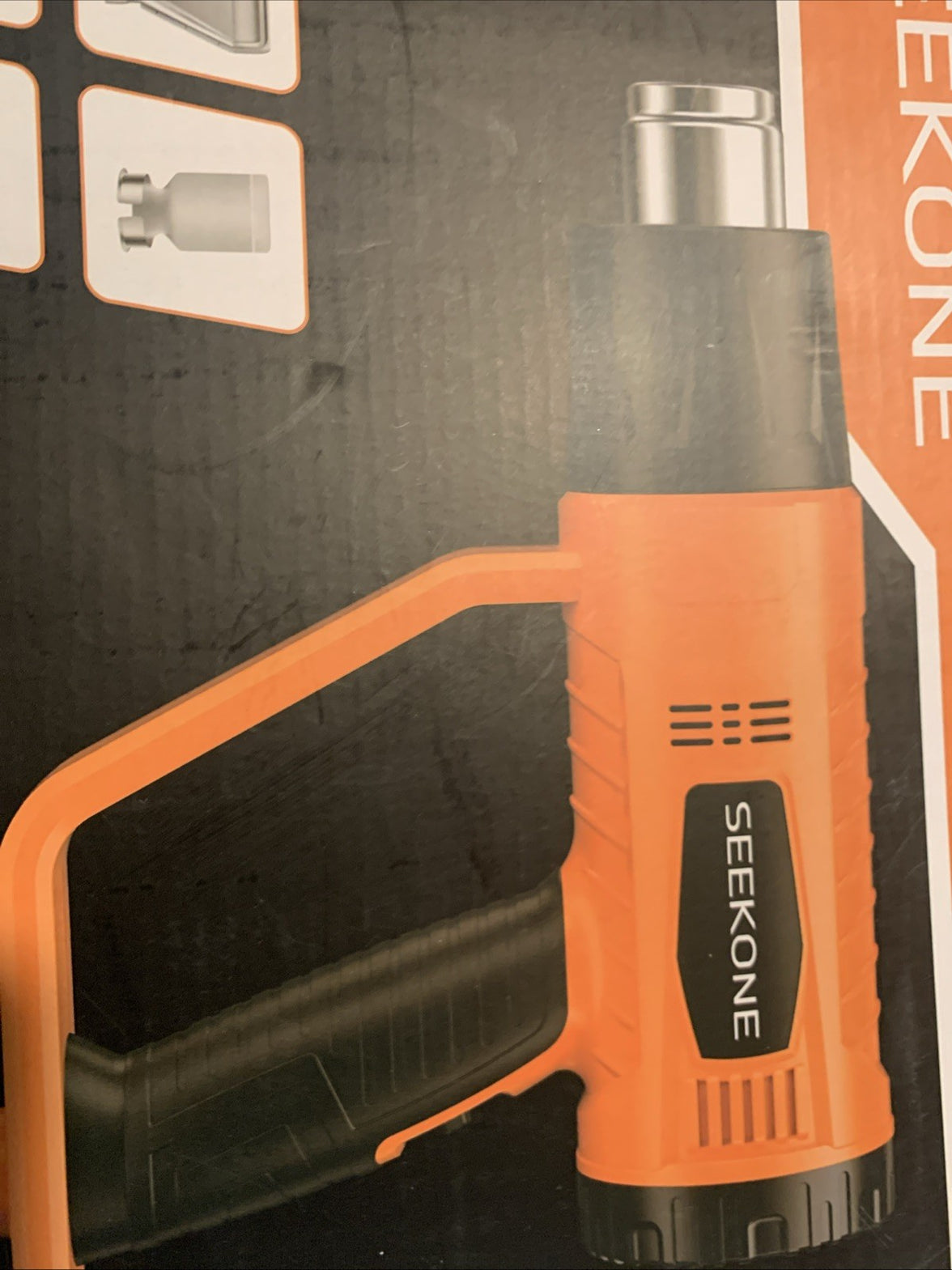 SEEKONE Heat Gun 1800W Heavy Duty Hot Air Gun Kit Hi/Lo Temp. HG8862