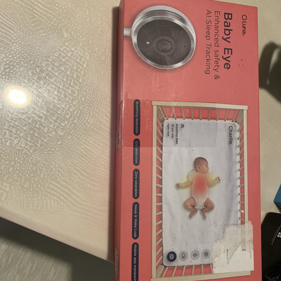 Luna 2.4GHz WiFi Baby Camera Monitor & Floor Stand, Sensor-Free Infant Breath...0