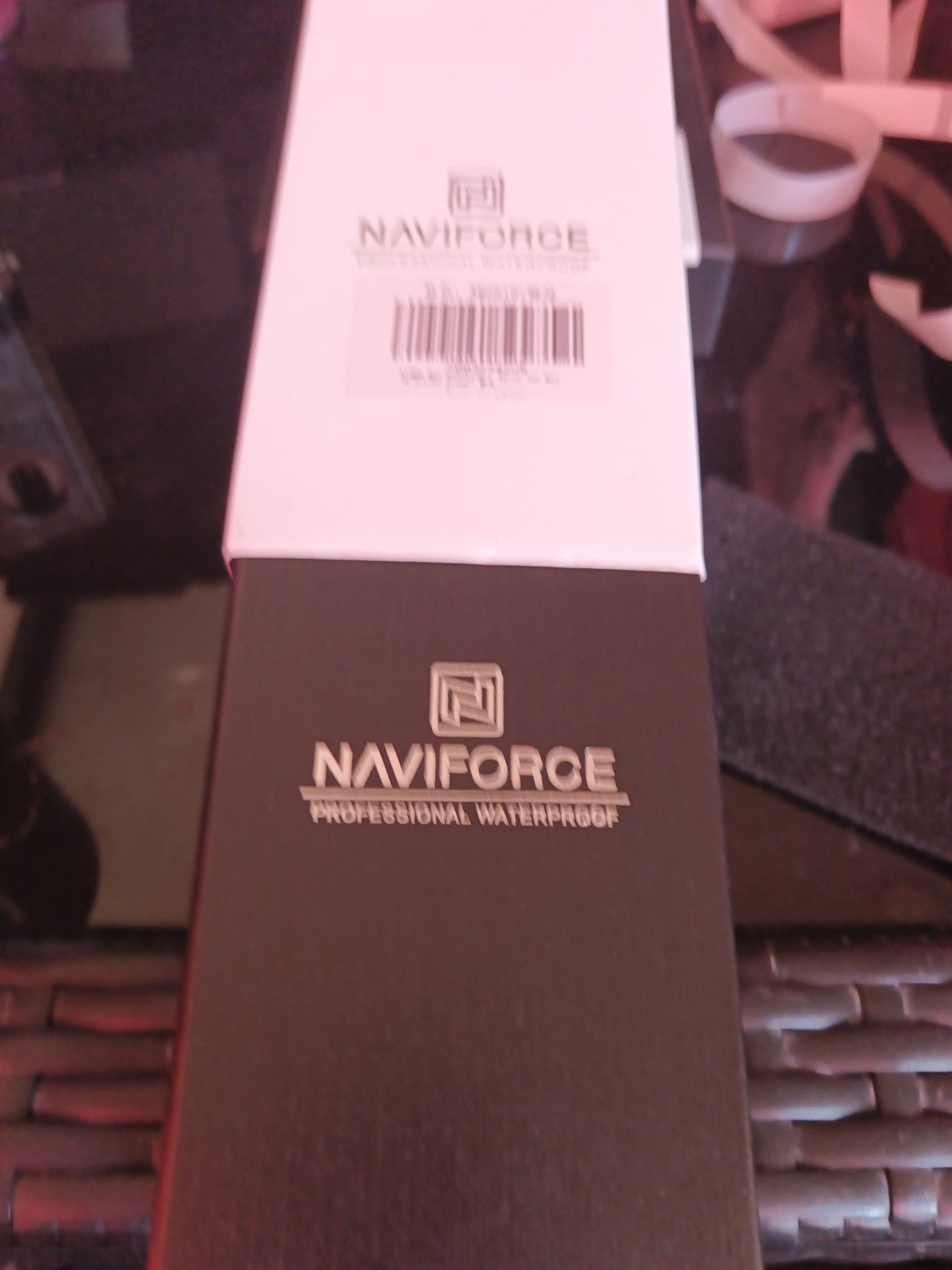 Naviforce Chronograph Green Leather Strap Gold Stainless Steel Case Analog Watch14