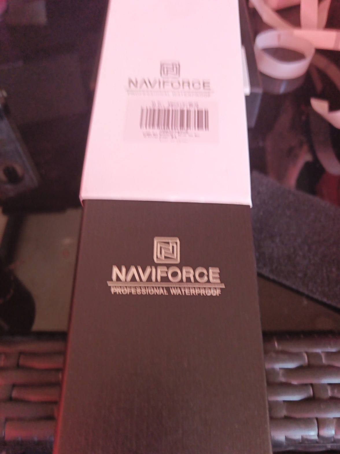 Naviforce Chronograph Green Leather Strap Gold Stainless Steel Case Analog Watch14