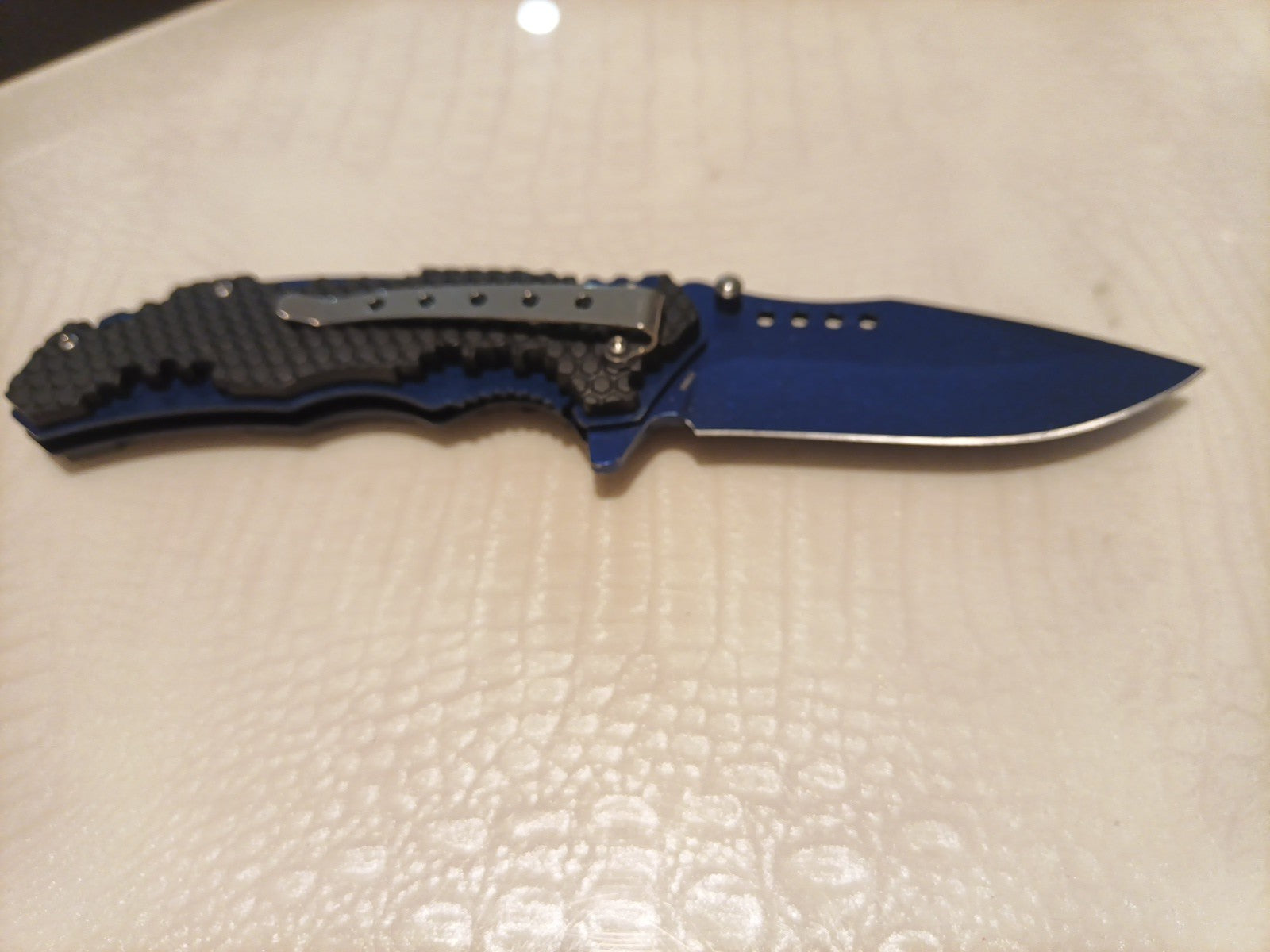 Razor - Assisted Opening Liner Lock Knife' Blue And Black2