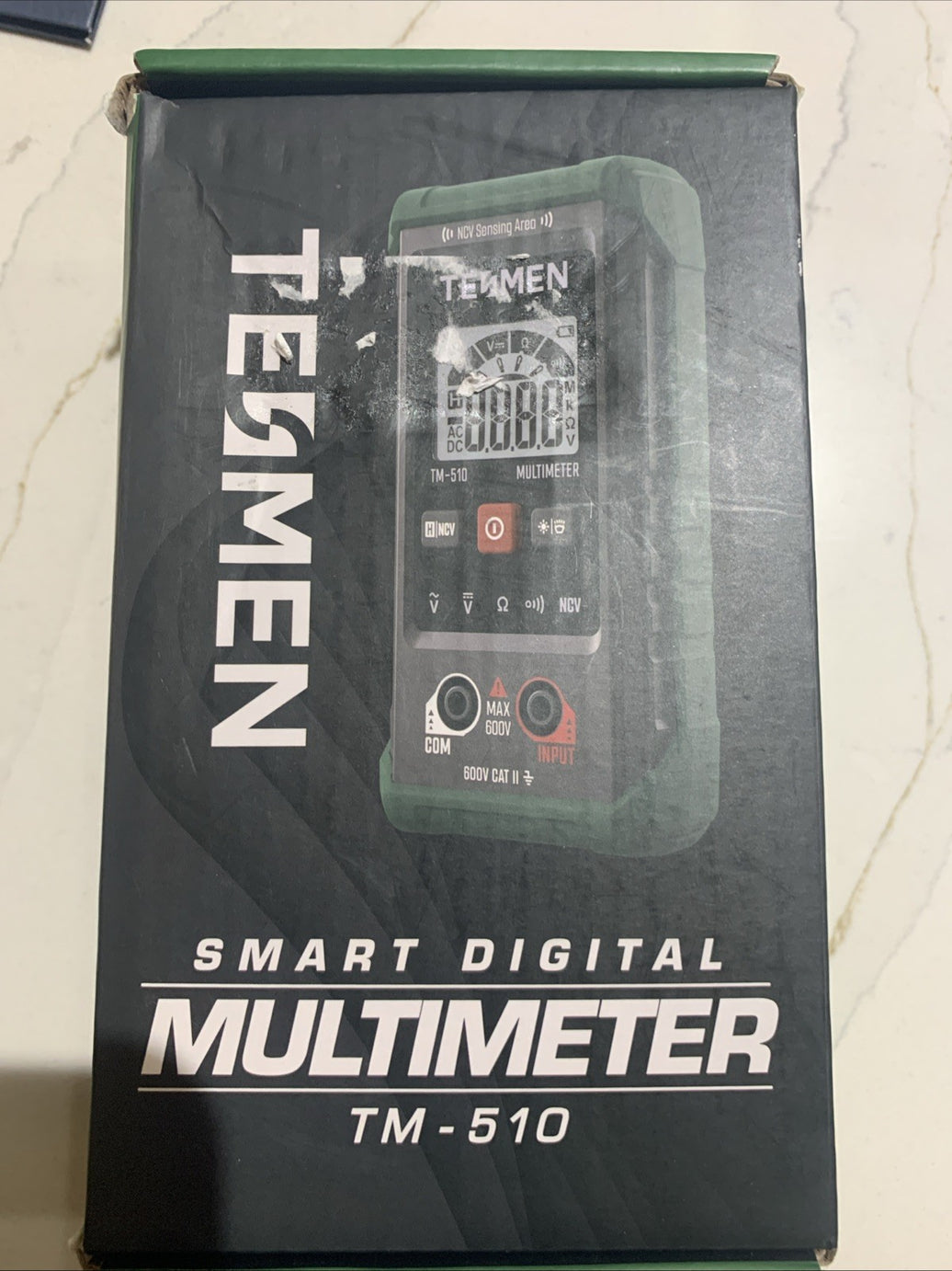 TESMEN TM-510 Digital Multimeter 4000 Counts Smart Measurement Auto Ranging,0