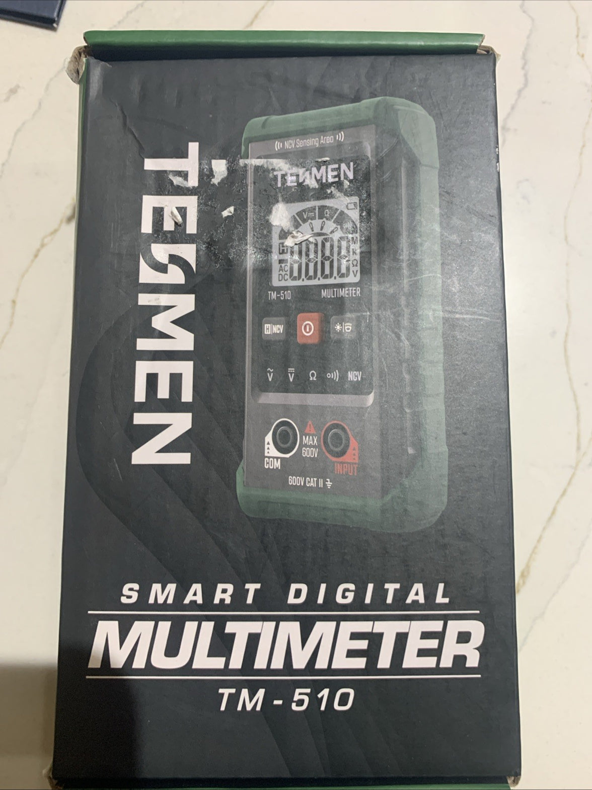 TESMEN TM-510 Digital Multimeter 4000 Counts Smart Measurement Auto Ranging,0