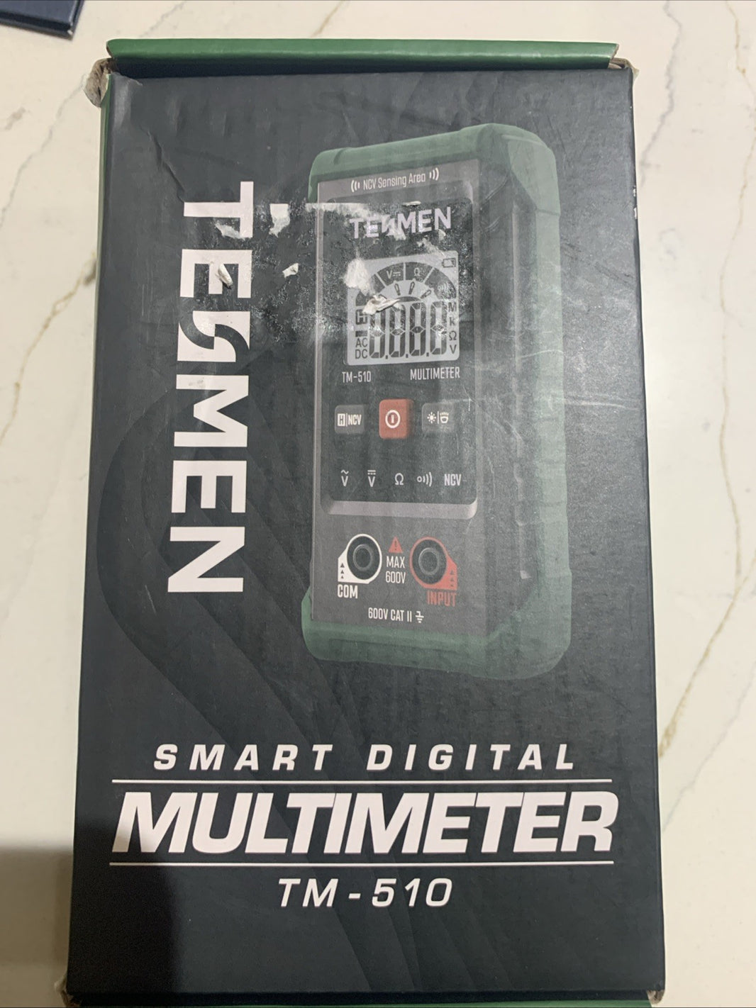 TESMEN TM-510 Digital Multimeter 4000 Counts Smart Measurement Auto Ranging,0
