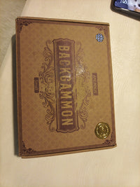 Amerous Backgammon 15 inch classic board game w/leather case 0