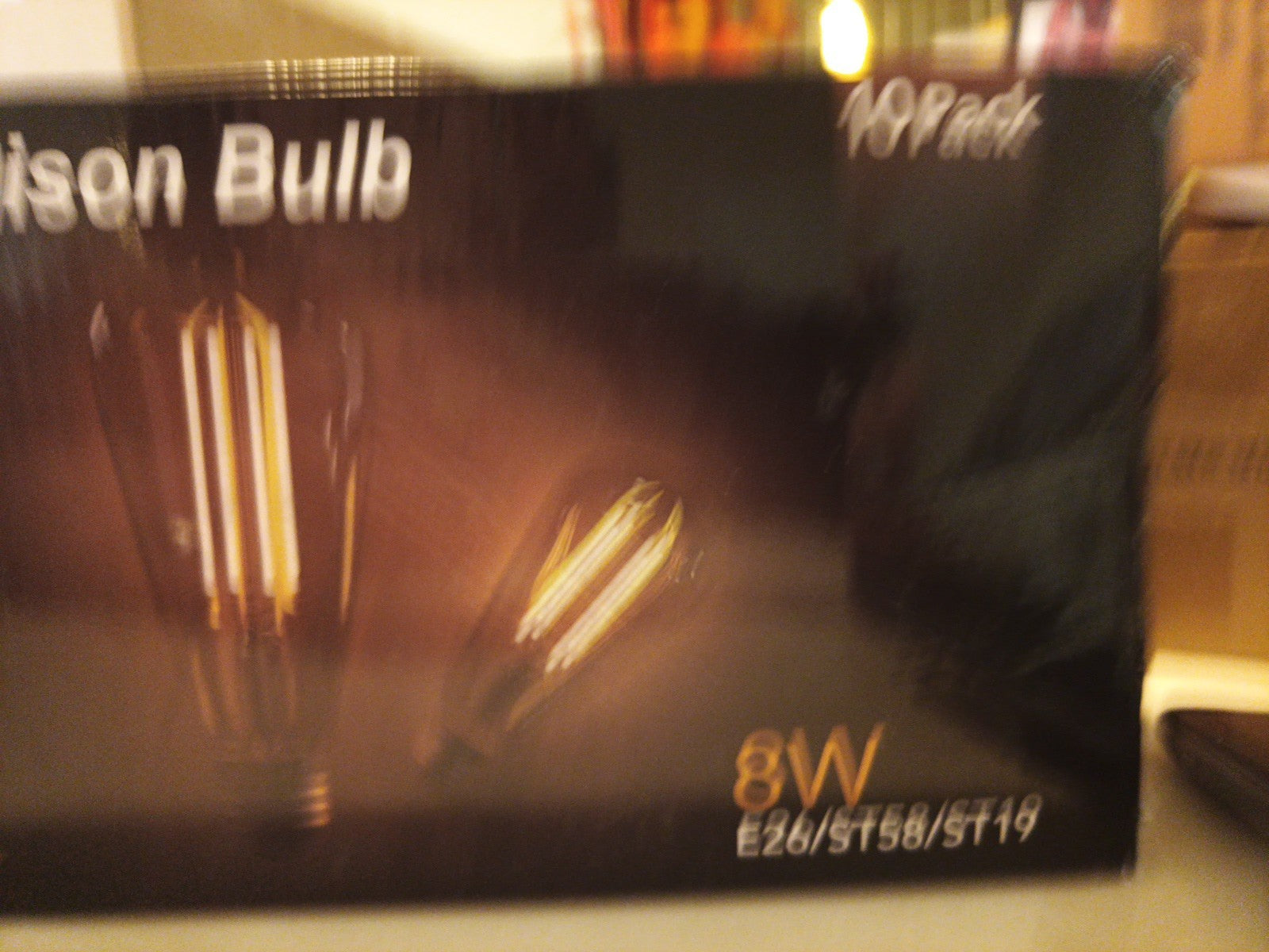 LED Edison Bulb 10 Pack  4000K Dimmable E26/ST58/ST192