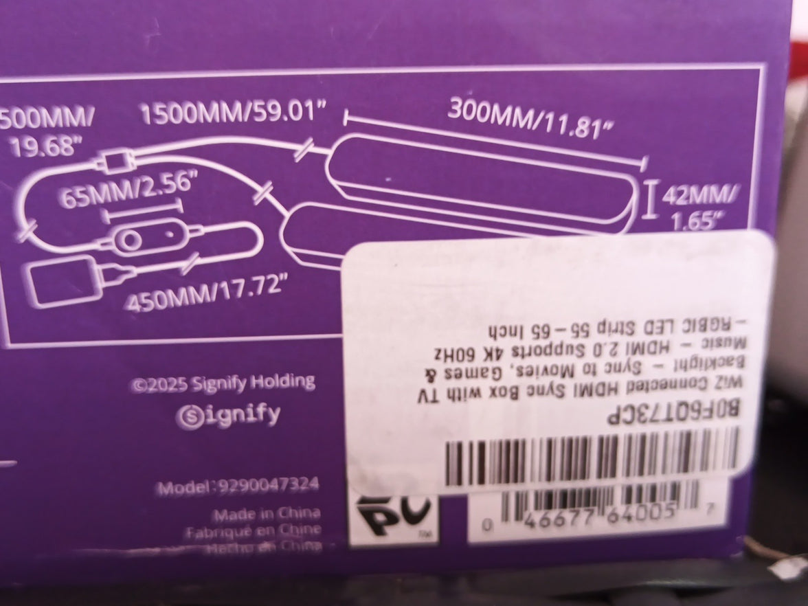 Gradient Light Bars, RGBIC, Display Multiple Colors, 150 Lumens, 55" To 65" TV8