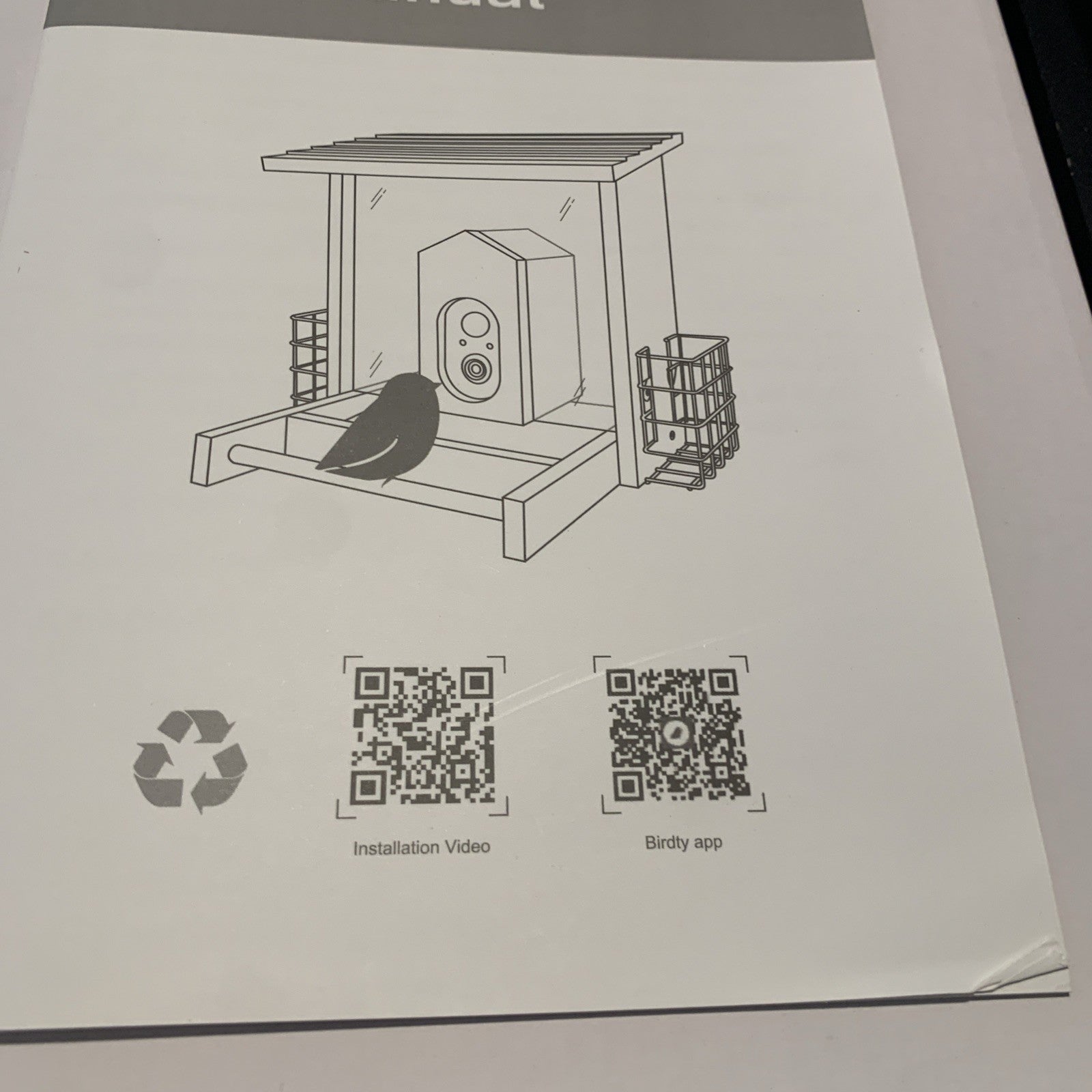 Solution4Patio Smart Bird Feeder AI Bird Identification. Ip65, Solar,  HD6