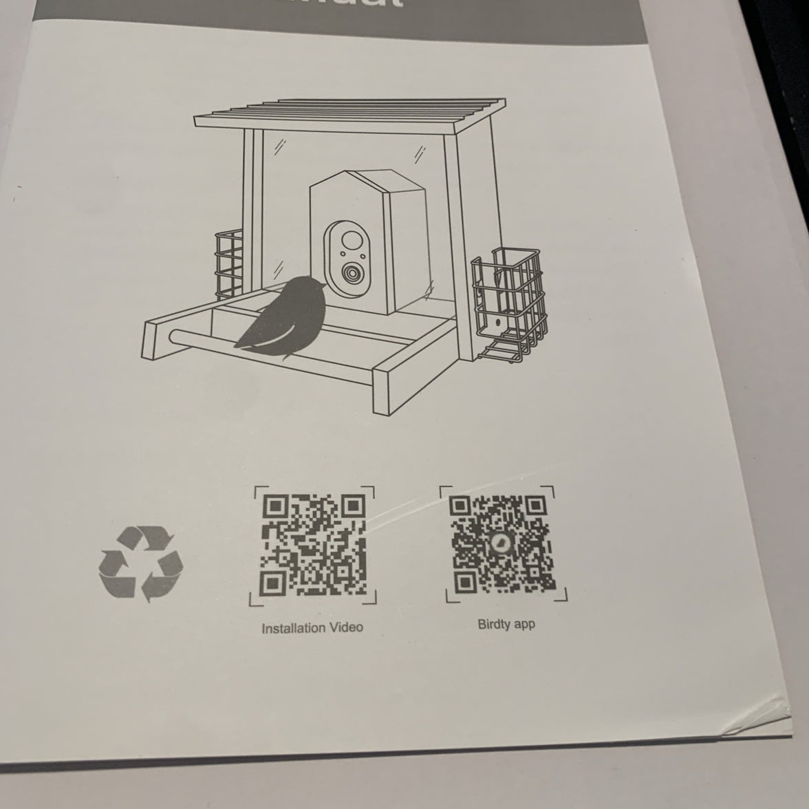 Solution4Patio Smart Bird Feeder AI Bird Identification. Ip65, Solar,  HD6