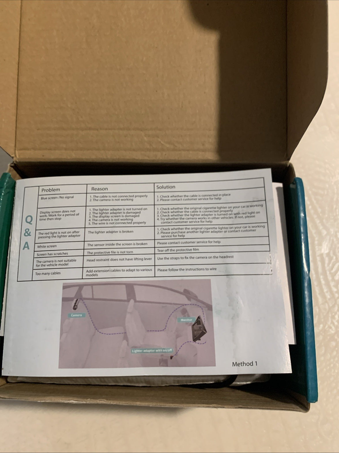 Grownsy Baby Car Monitor YB402CA Keep an eye on you baby or kids5