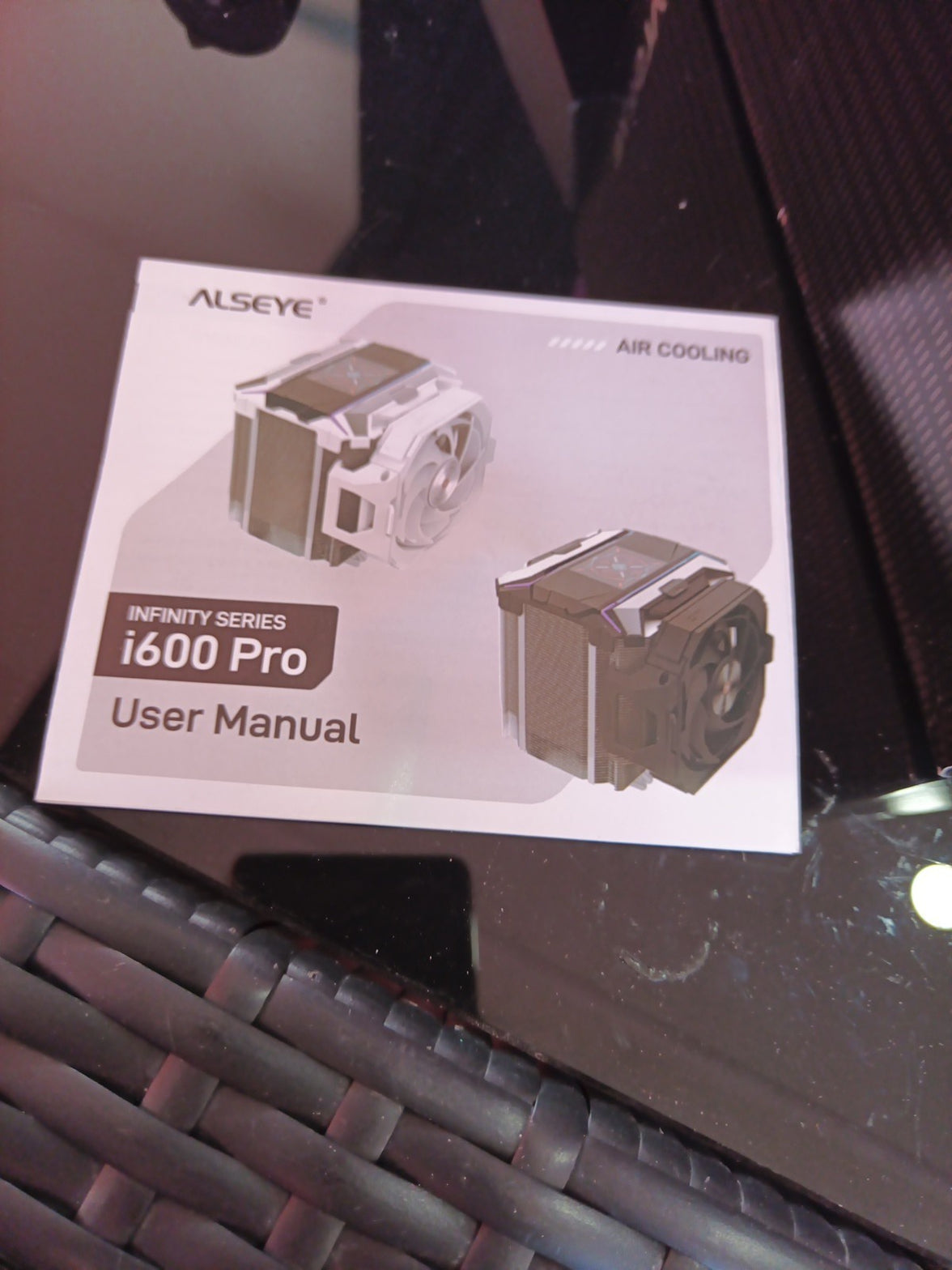 I600 Pro CPU Cooler, HD Display with Temperature, Copper Base. Display Box Broke5