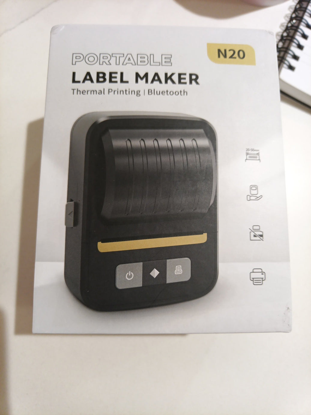 Label Maker Machine with Tape, Bluetooth Label Makers, Portable Thermal Label0