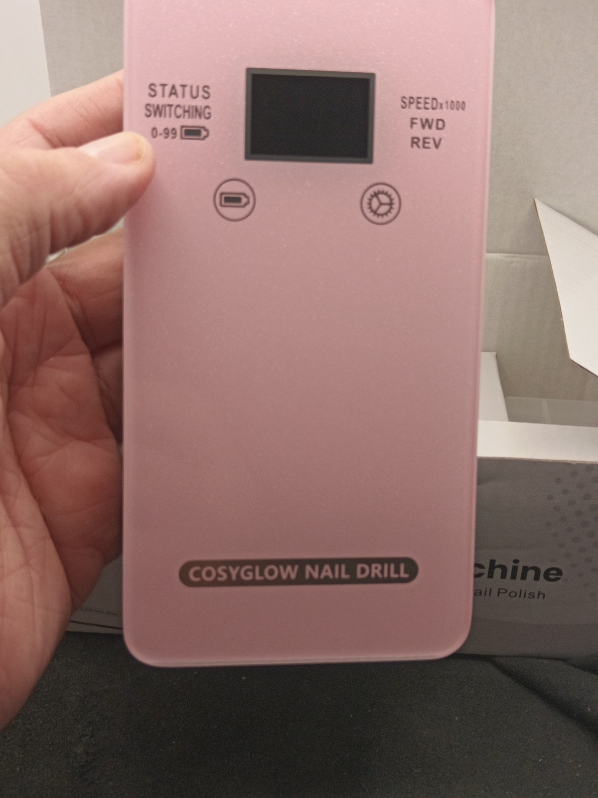 Professional Electric Nail Drill File:COSYGLOW Glitter Portable Cordless E-File6