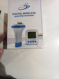 Wireless Pool Thermometer, Floating Easy Read,  Digital Thermo Blue Bay TH-DW012