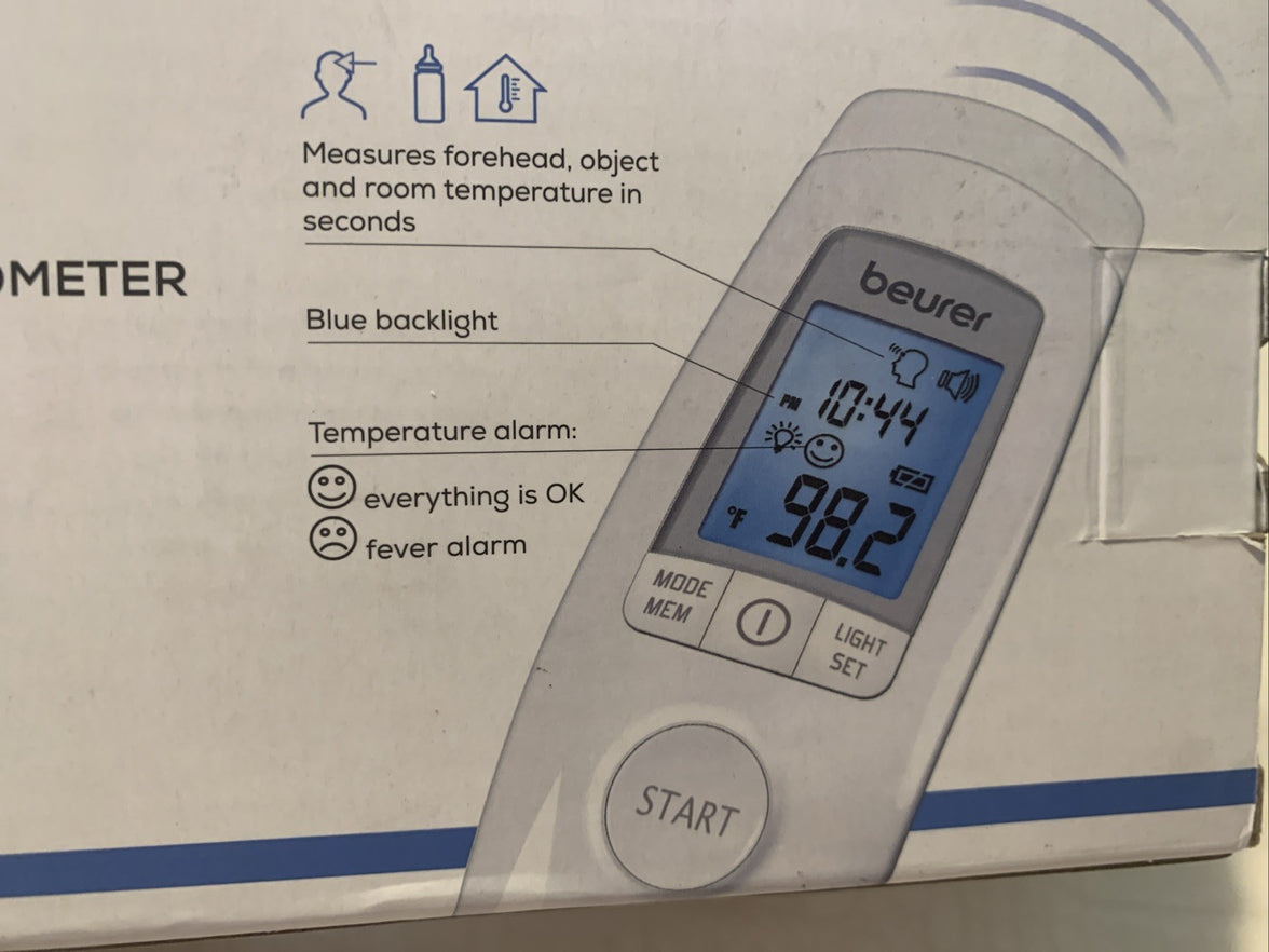 Beurer Bluetooth Non-Contact Thermometer, Forehead, Object, Room Temperature,...3