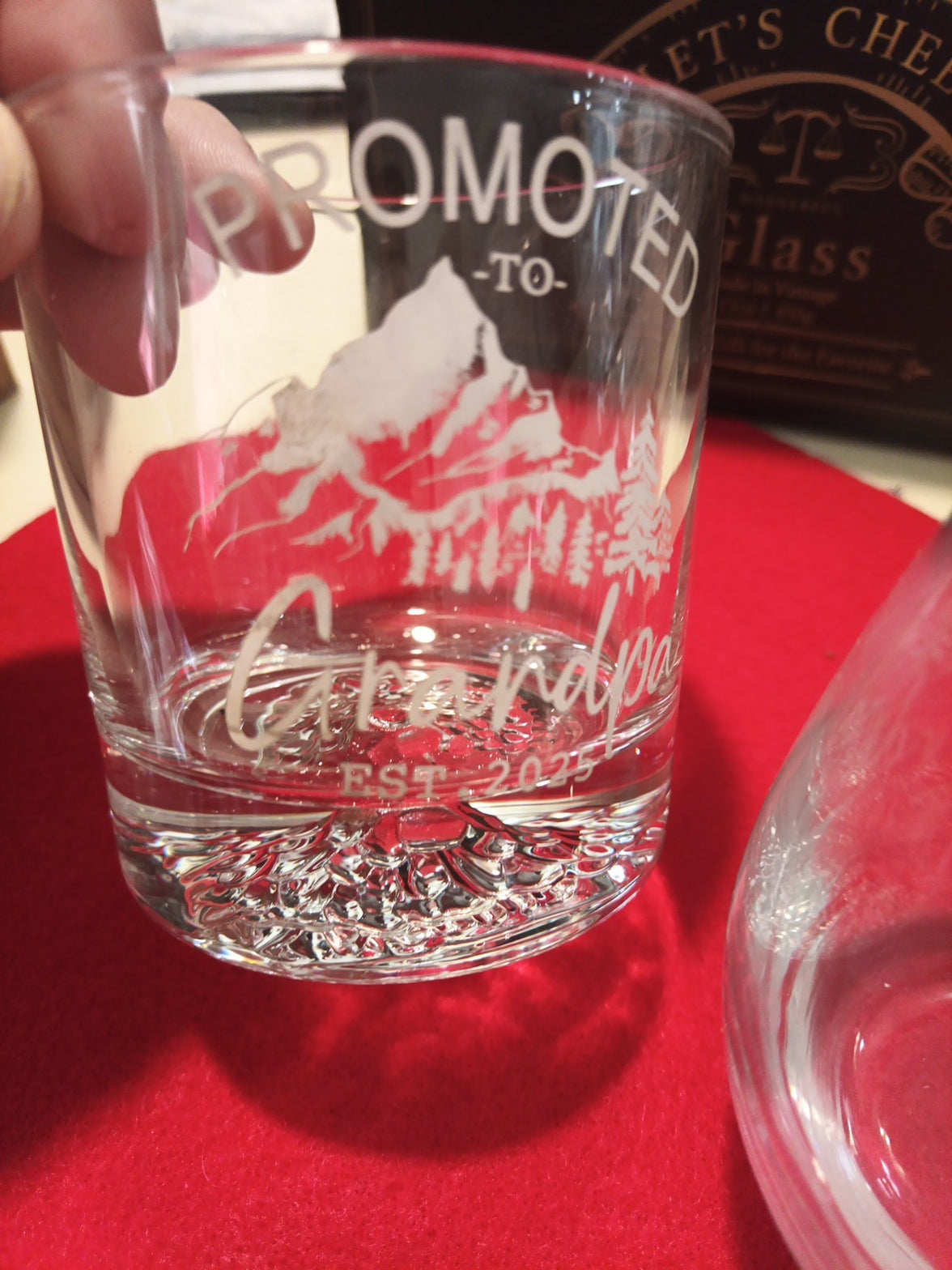Stemless Wineans And Whisky Glass – Grandparents Celebration Gift – New With Bag3