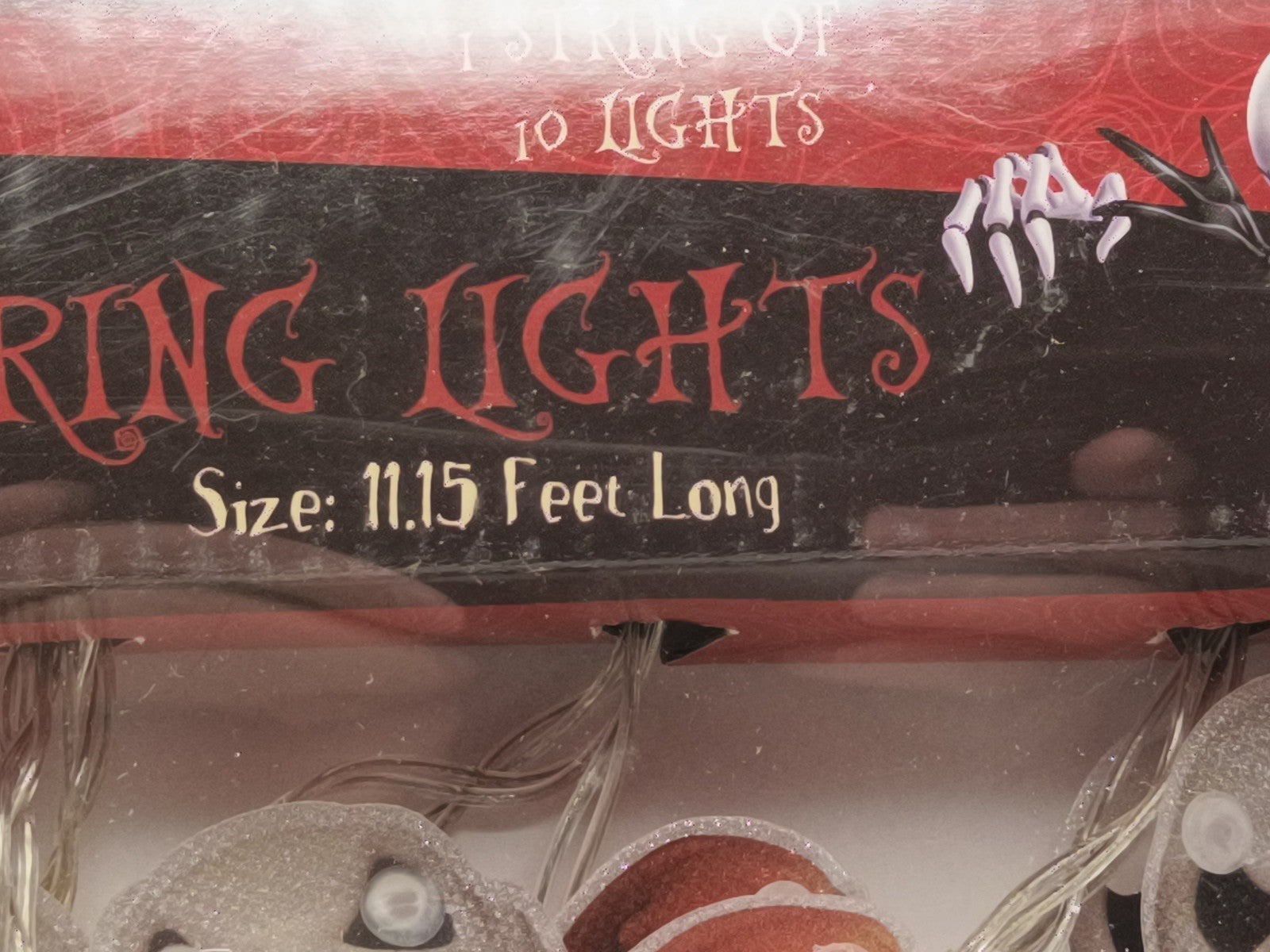 Disney Nightmare before Christmas Decorative Hanging String Lights, 10 Lights,114