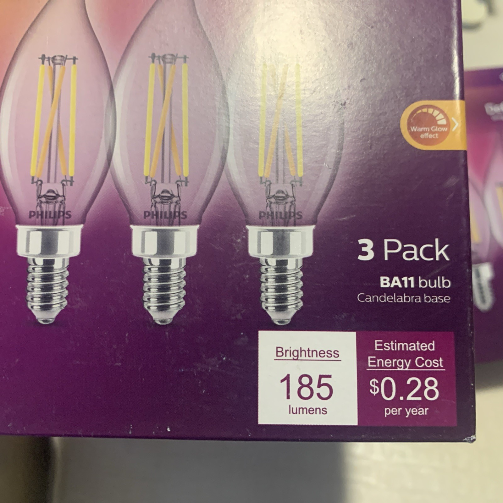 E12 Base LED 2 Boxes Total 6 Bulbs, 25W equivalent Soft White Light set3