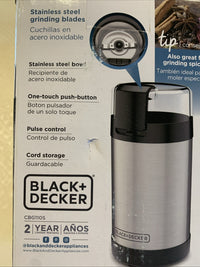 BLACK+DECKER CBG110S Blade Coffee Grinder Stainless Steel Silver/Black4