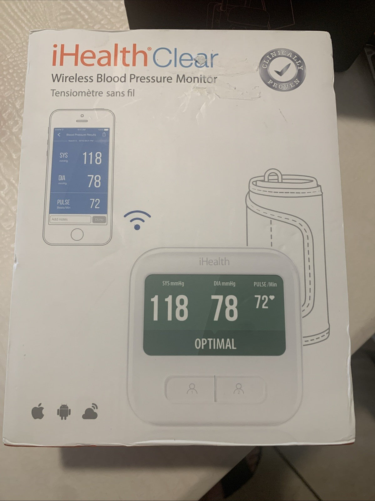 iHealth Wireless Blood Pressure Monitor  with Cuff0