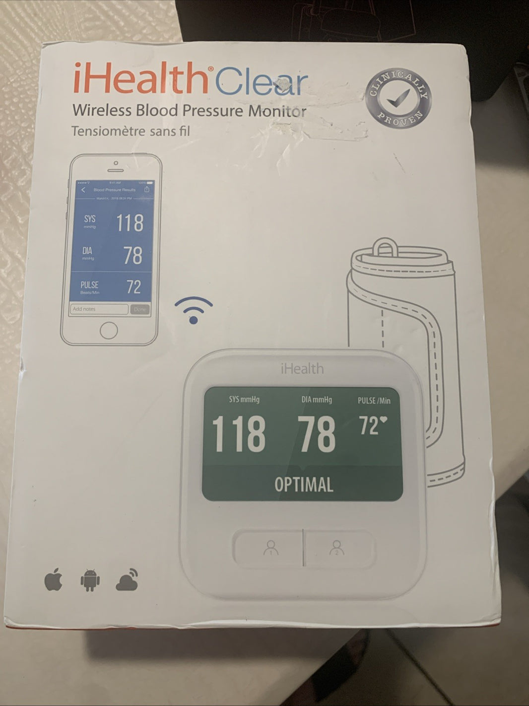 iHealth Wireless Blood Pressure Monitor  with Cuff0