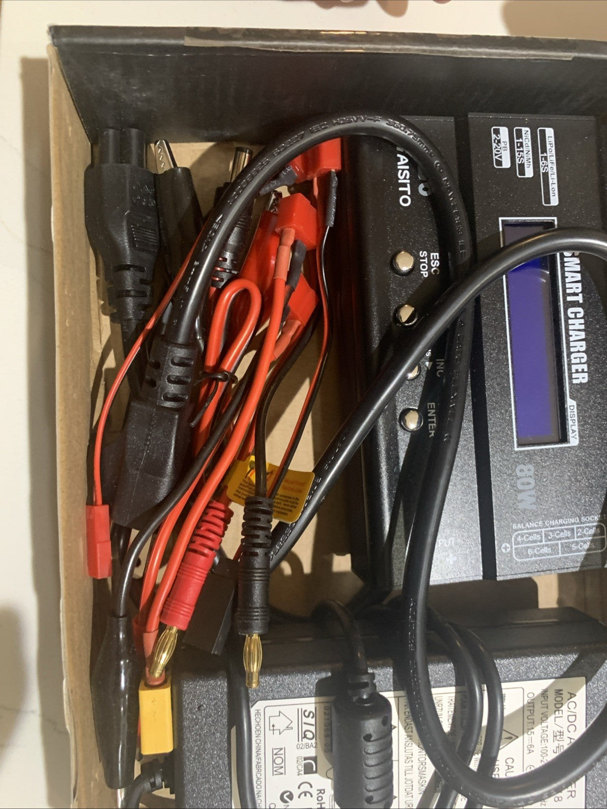 Haisito 80W 6S LiPo Balance Charger, Power Supply Included, Multi-Chemistry8