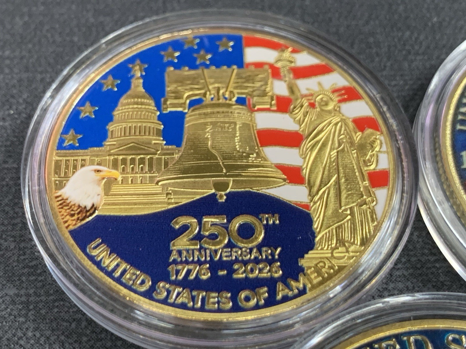Set Of 6 Different America 250th Anniversary Commemorative Challenge Coin $ave!!6