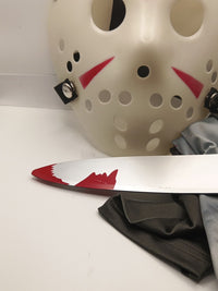 A9TEN Jason Mask Costume, Friday the 13Th Jason Voorhees Hockey Mask Knife2
