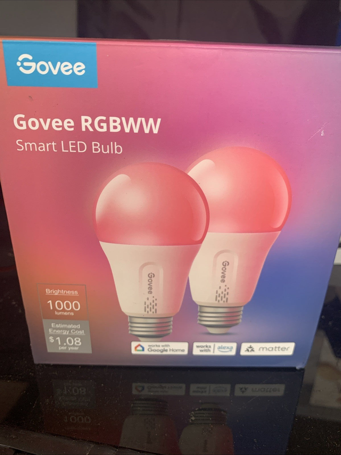 Govee RGBWW Smart LED Light Bulbs Wi-Fi Alexa Google Dimmable0