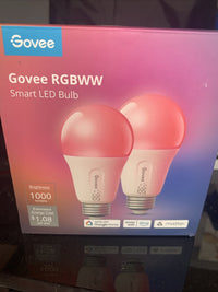 Govee RGBWW Smart LED Light Bulbs Wi-Fi Alexa Google Dimmable0