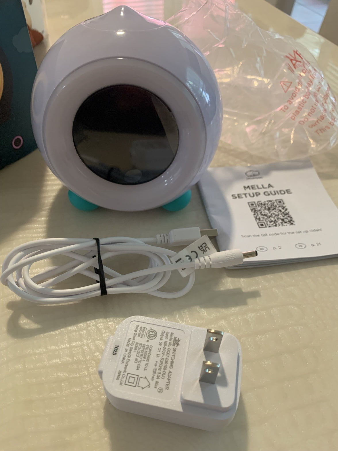 Ready to Rise Children's Trainer, Alarm Clock, Night Light and Sleep Blush white15