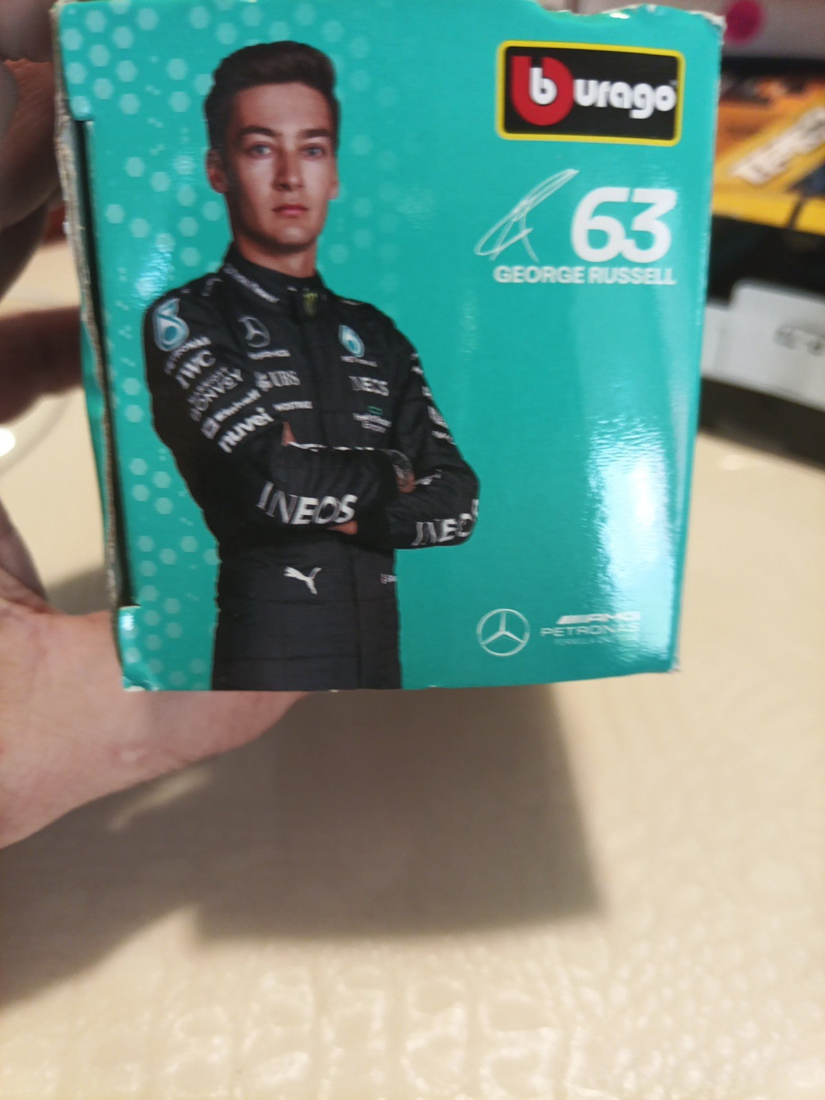 New Bburago 2023 Mercedes AMG F1 W14 E Performance George Russell #44 1:43 Scale10