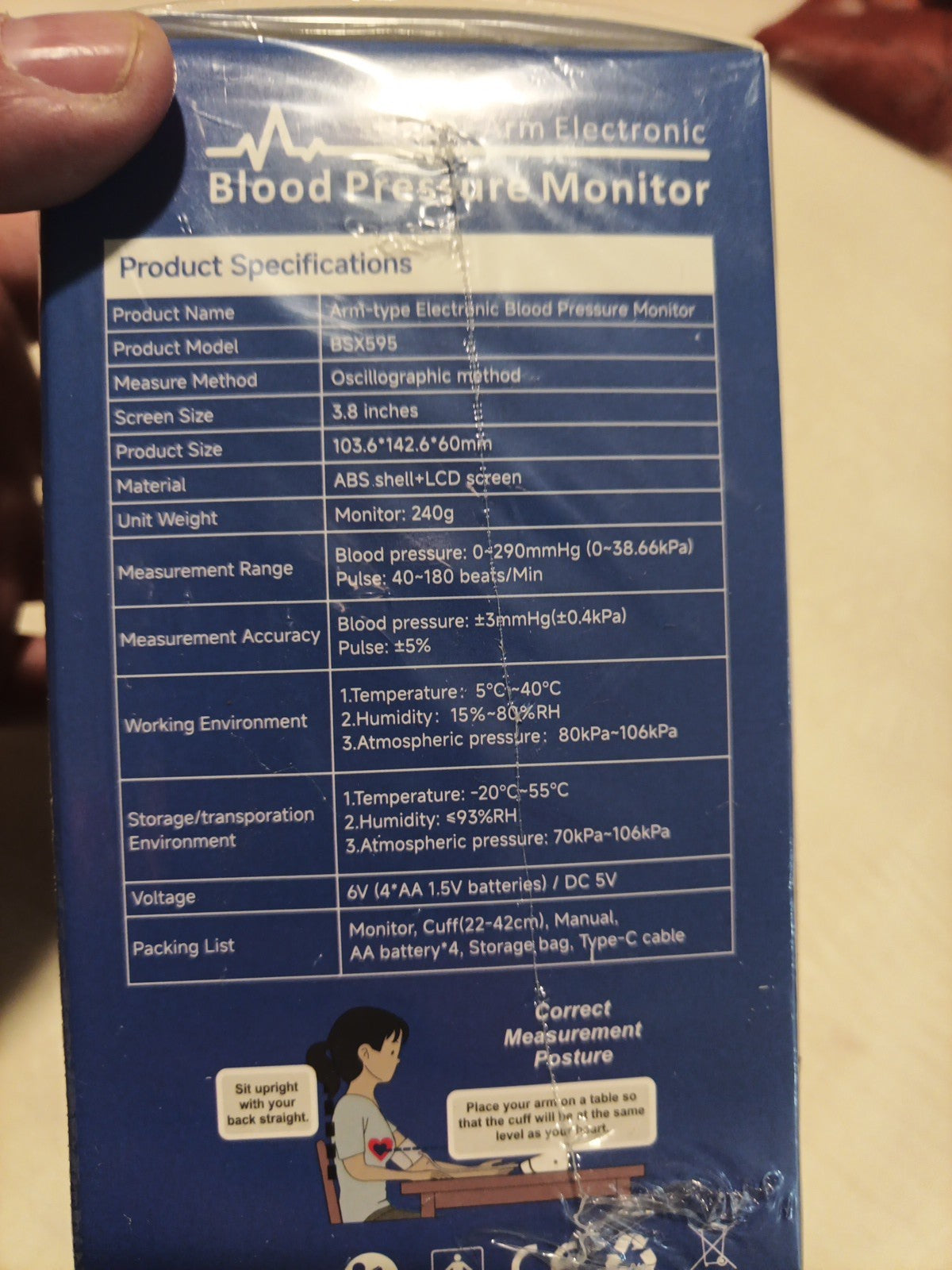 2025 Blood Pressure Monitor Rechargeable Arm Digital BP Cuff Heart Rate Machine3