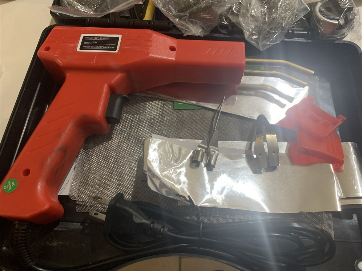Plastic Welding Kit 220W Hot Stapler Car Bumper Repair Tool, See Pics0