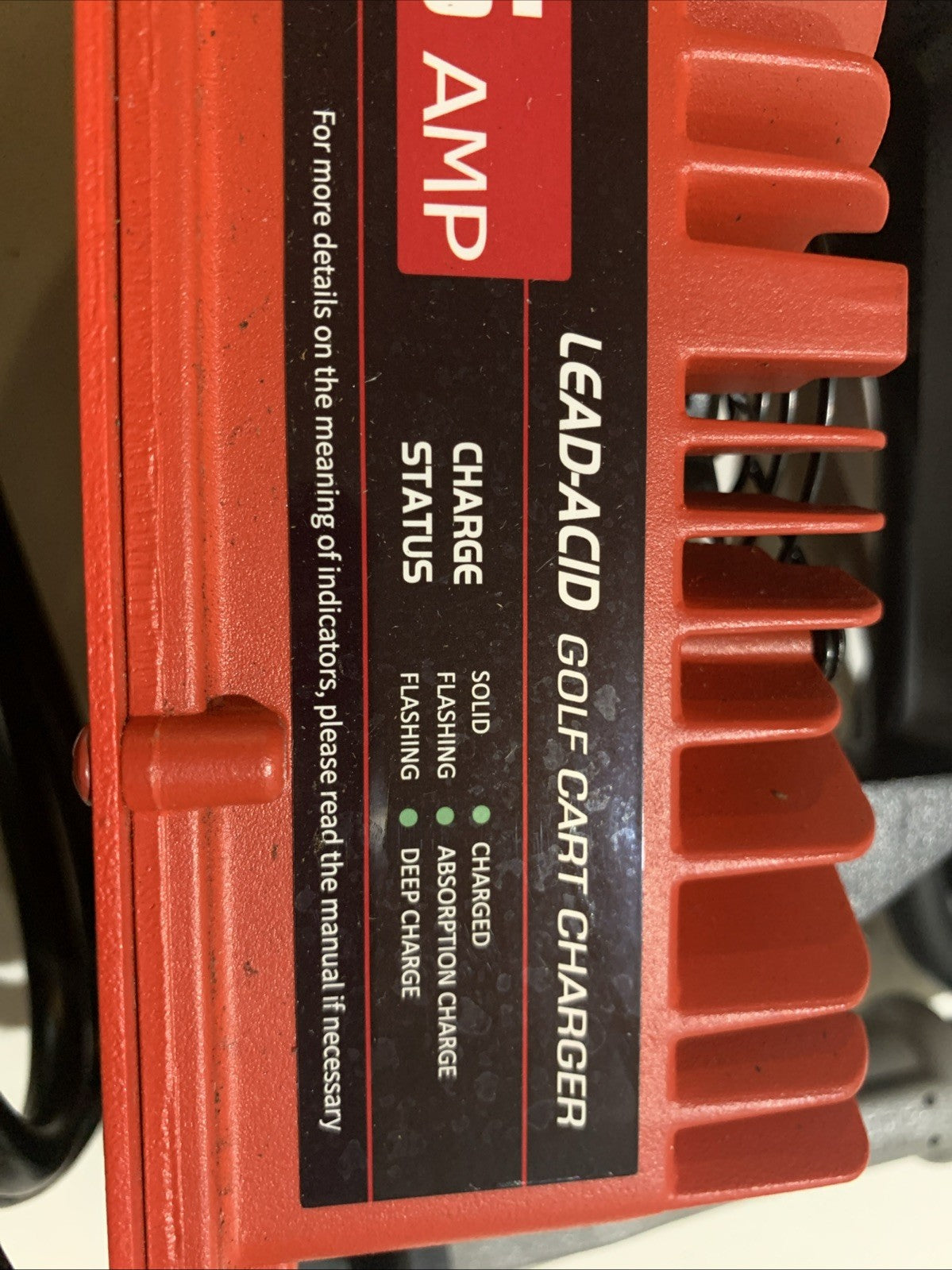 EPOWREY 15 AMP Golf Cart Battery Charger 48 Volt 3-pin Triangular Plug for EZGO2