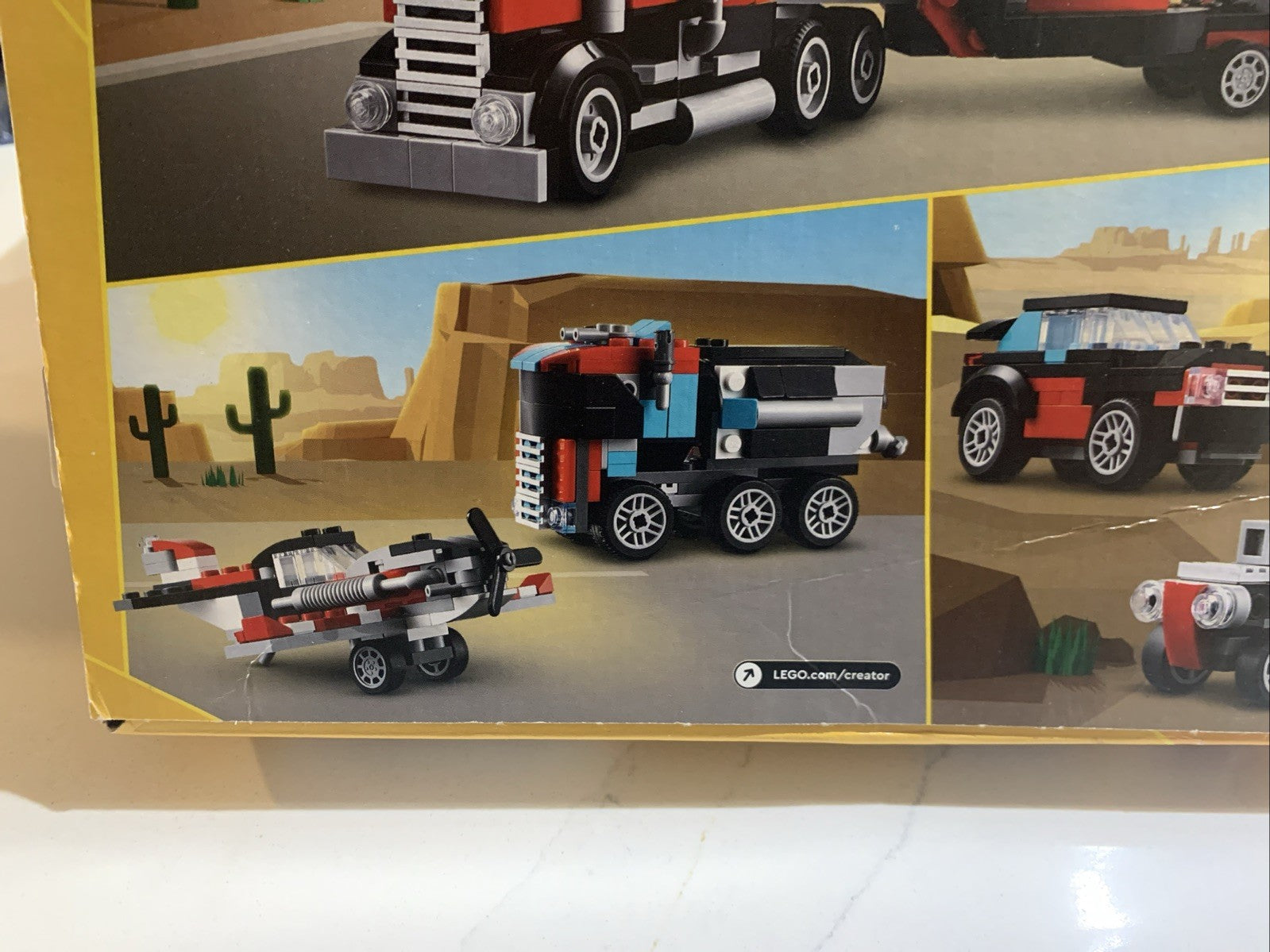 lego creator 3 in 1 Flatbed Truck With Helicopter - New In Box6